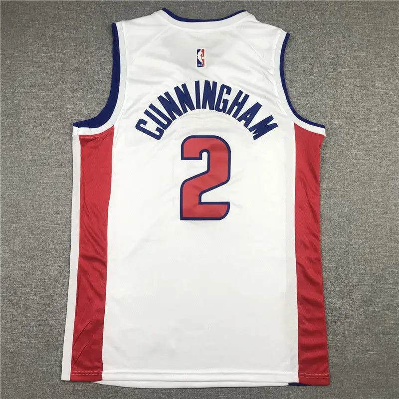 Detroit Pistons Cade Cunningham NO.2 Basketball Jersey