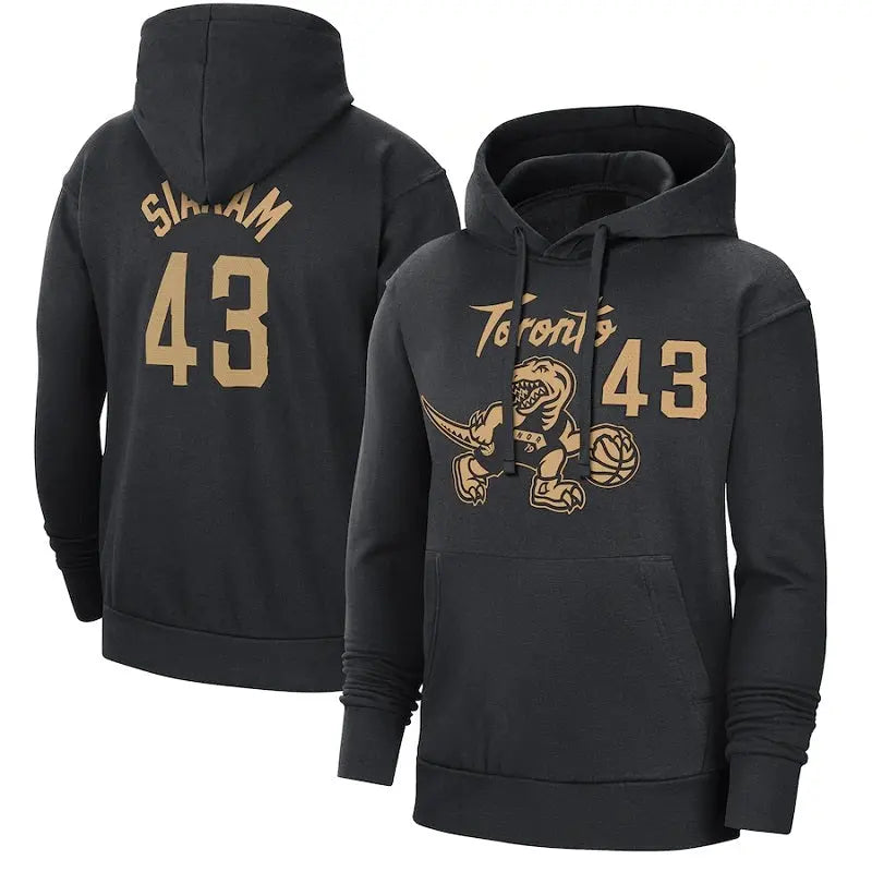 men/women/kids Toronto Raptors Siakam NO.43 Black Basketball Hoodies