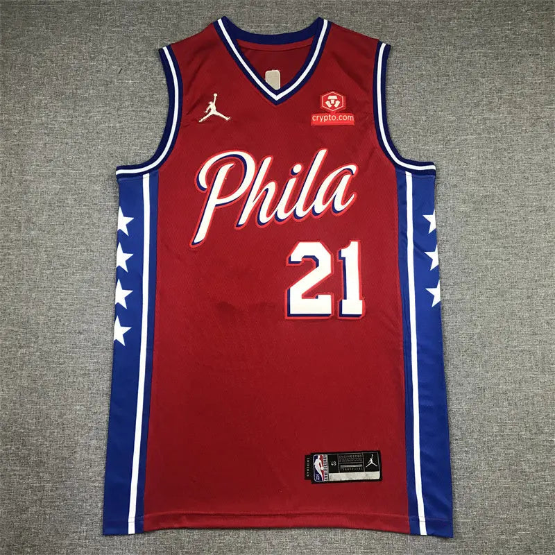 Philadelphia 76ers Joel Embiid NO.21 basketball Jersey