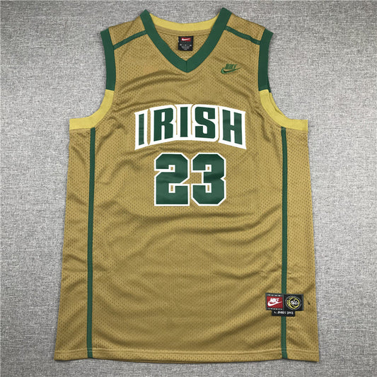 Los Angeles Lakers Lebron James NO.23 high school irish Basketball Jersey