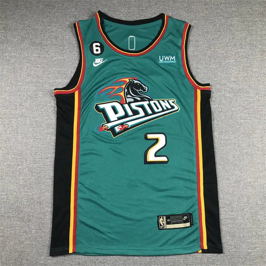 Detroit Pistons Cade Cunningham NO.2 Basketball Jersey