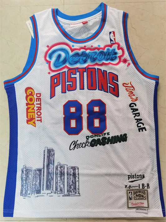 Detroit Pistons Don NO.88 Basketball Jersey