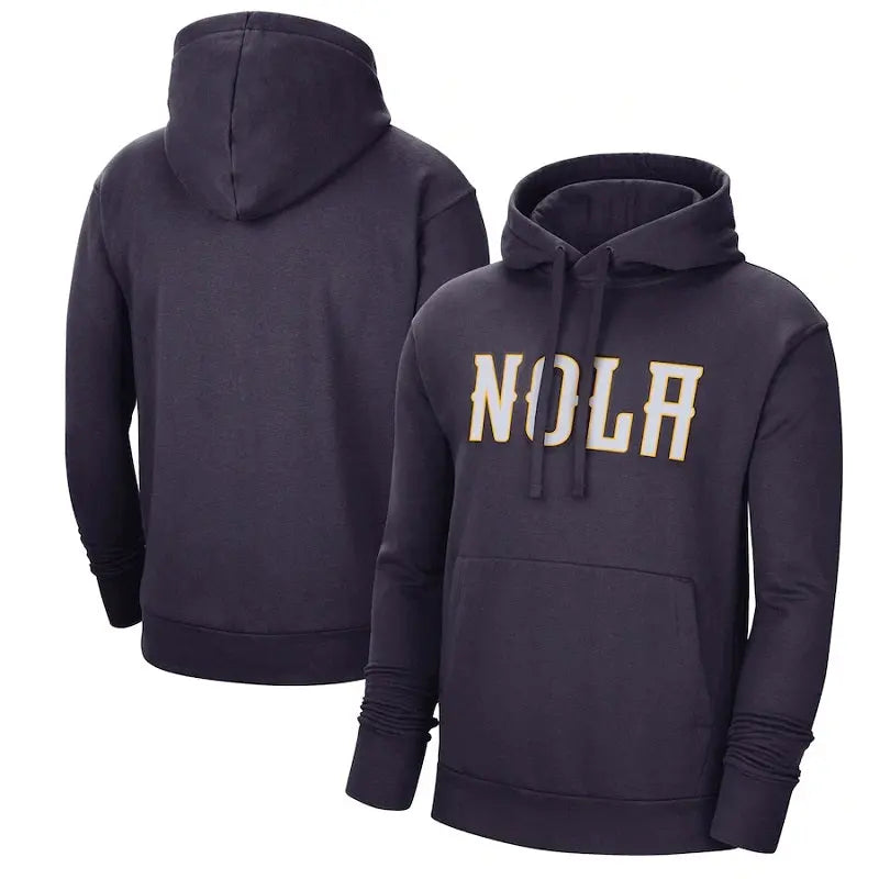 men/women/kids New Orleans Pelicans Black Basketball Hoodies