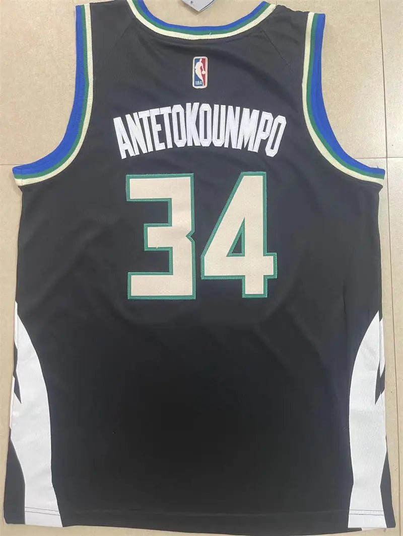 Milwaukee Bucks Giannis Antetokounmpo NO.34 Basketball Jersey