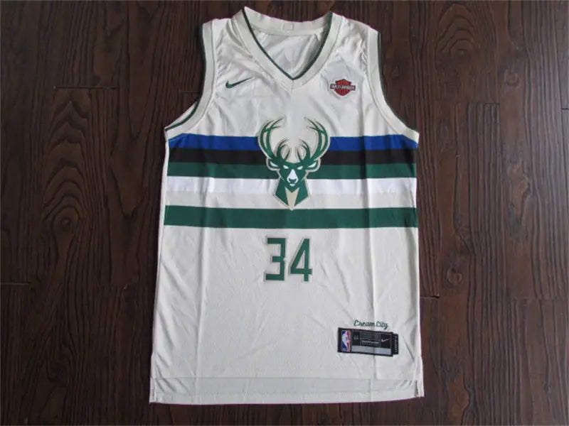 Milwaukee Bucks Giannis Antetokounmpo NO.34 Basketball Jersey