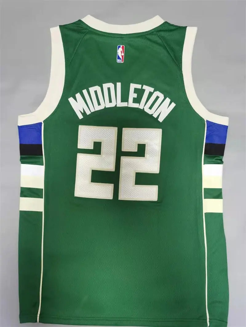 Milwaukee Bucks Khris Middleton NO.22 Basketball Jersey