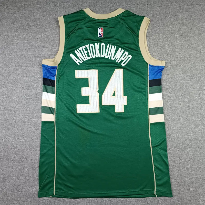 Milwaukee Bucks Giannis Antetokounmpo NO.34 Basketball Jersey