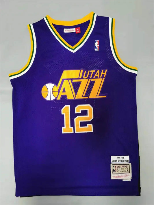 Utah Jazz John Stockton NO.12 Basketball Jersey