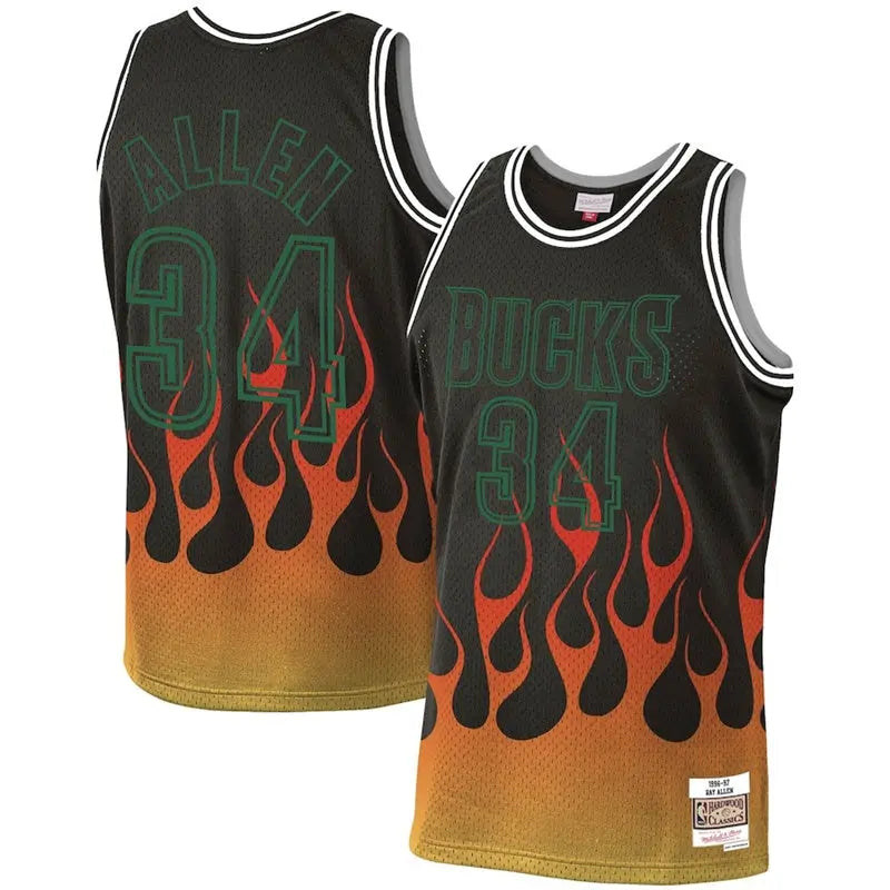 Milwaukee Bucks Ray Allen NO.34 Basketball Jersey