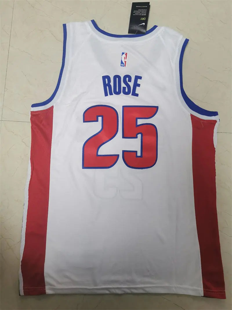 Detroit Pistons Derrick Rose NO.25 Basketball Jersey