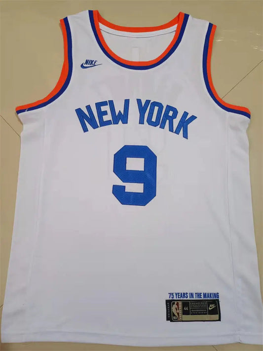 New York Knicks Barrett NO.9 White Basketball Jersey