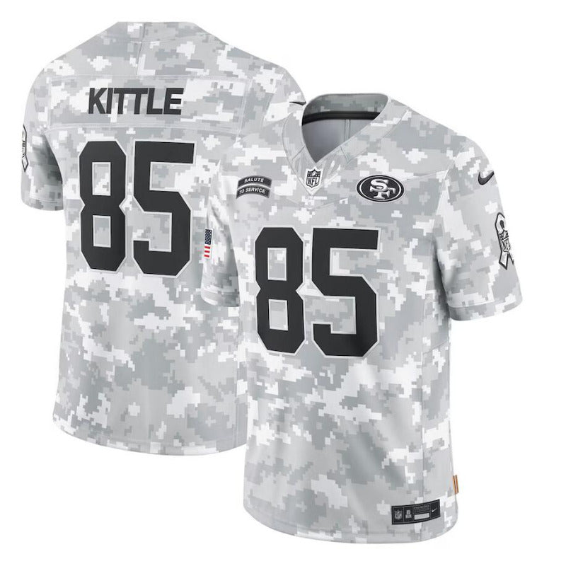 men/women/kids San Francisco 49ers George Kittle No.85 2024 Salute To Service Jersey