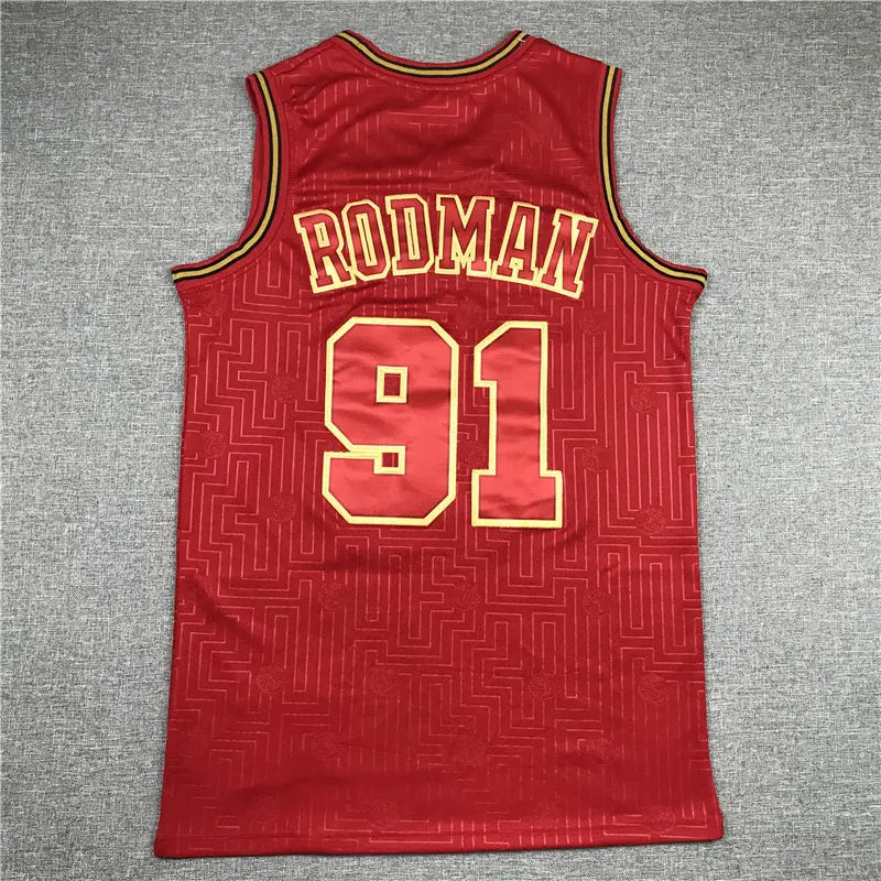 Chicago Bulls Dennis Rodman NO.91 Basketball Jersey