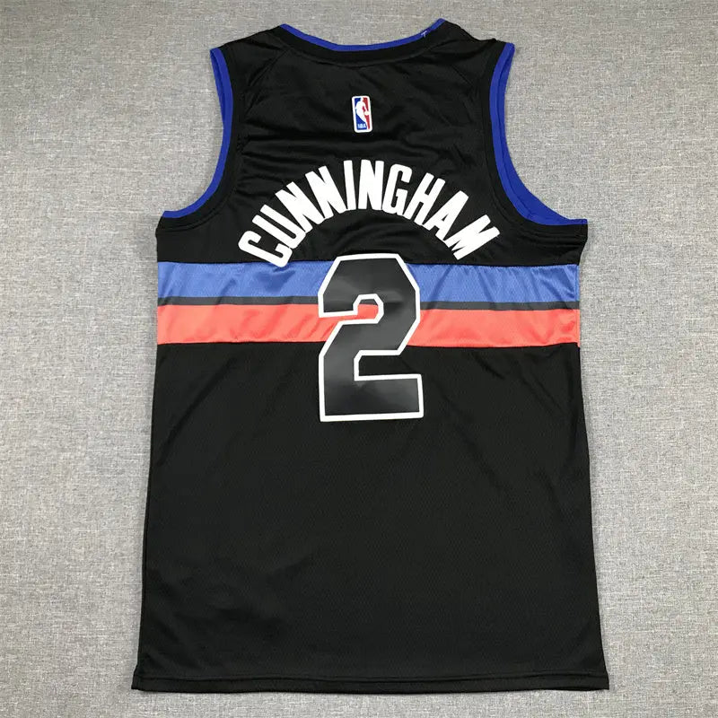 Detroit Pistons Cade Cunningham NO.2 Basketball Jersey