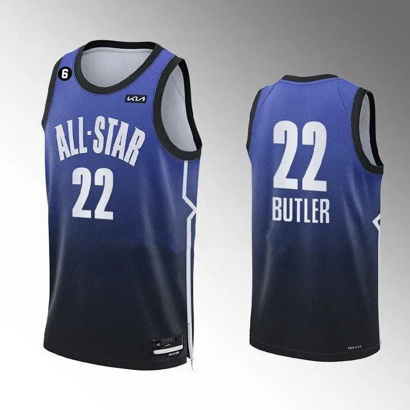 Miami Heat Jimmy Butler NO.22 Blue All Star Basketball Jersey