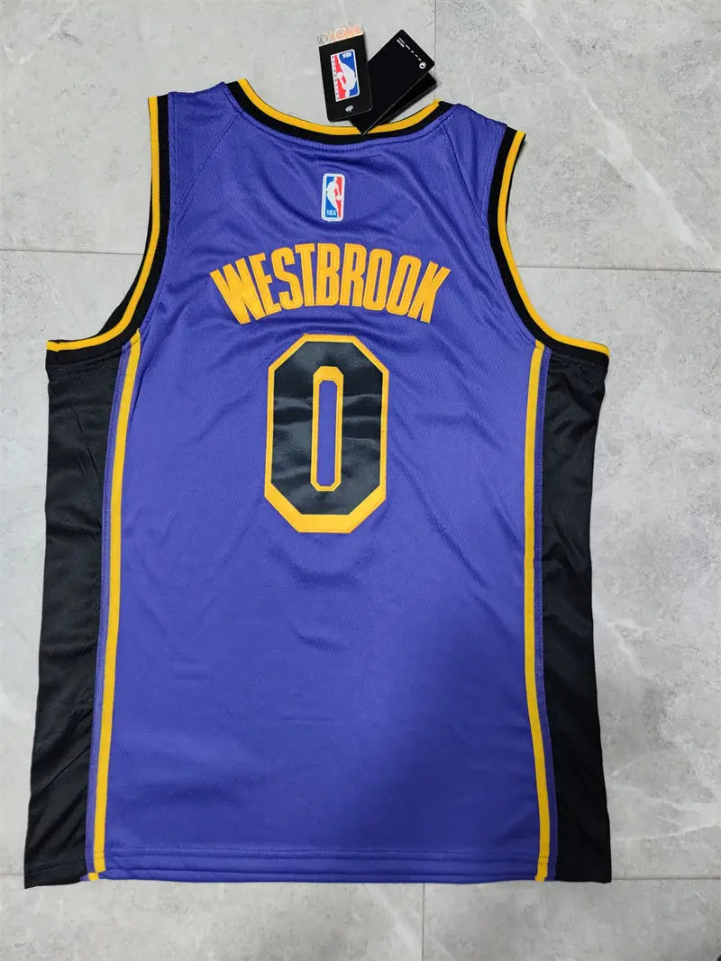 Los Angeles Lakers Russell Westbrook NO.0 Basketball Jersey