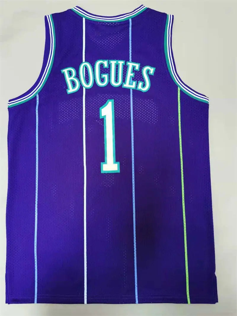 Charlotte Hornets Tyrone Bogues NO.1 Basketball Jersey