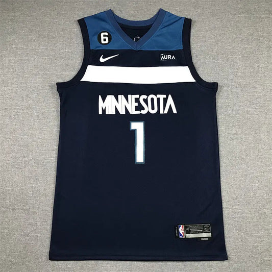 Minnesota Timberwolves Anthony Edwards NO.1 Basketball Jersey