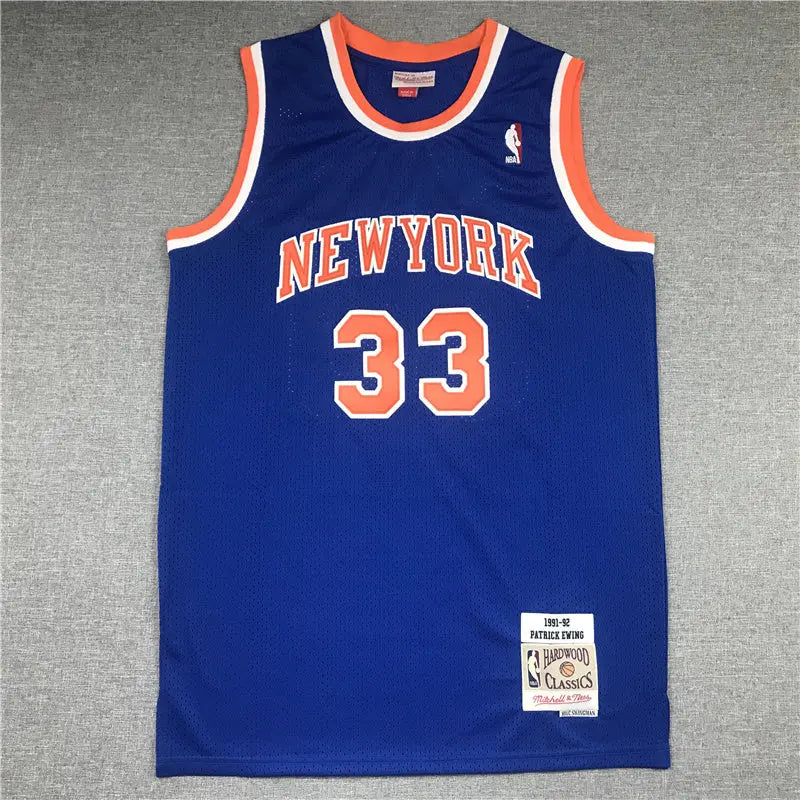 New York Knicks Ewing NO.33 Basketball Jersey