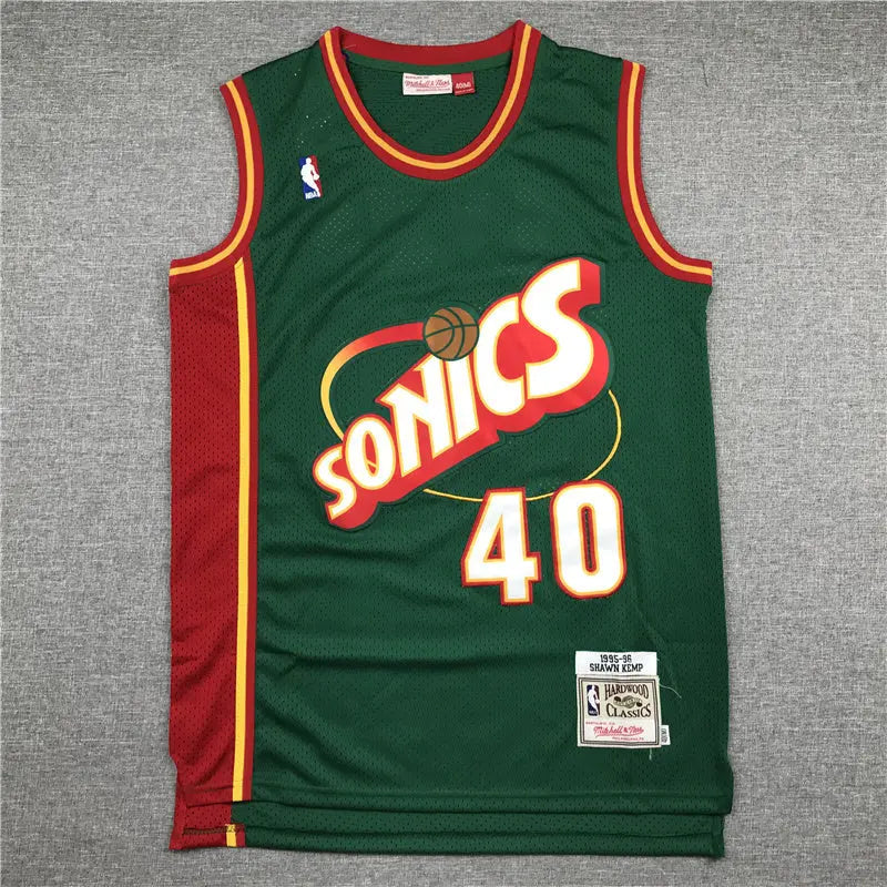 Oklahoma City Thunder SuperSonics Shawn Kemp NO.40 Basketball Jersey