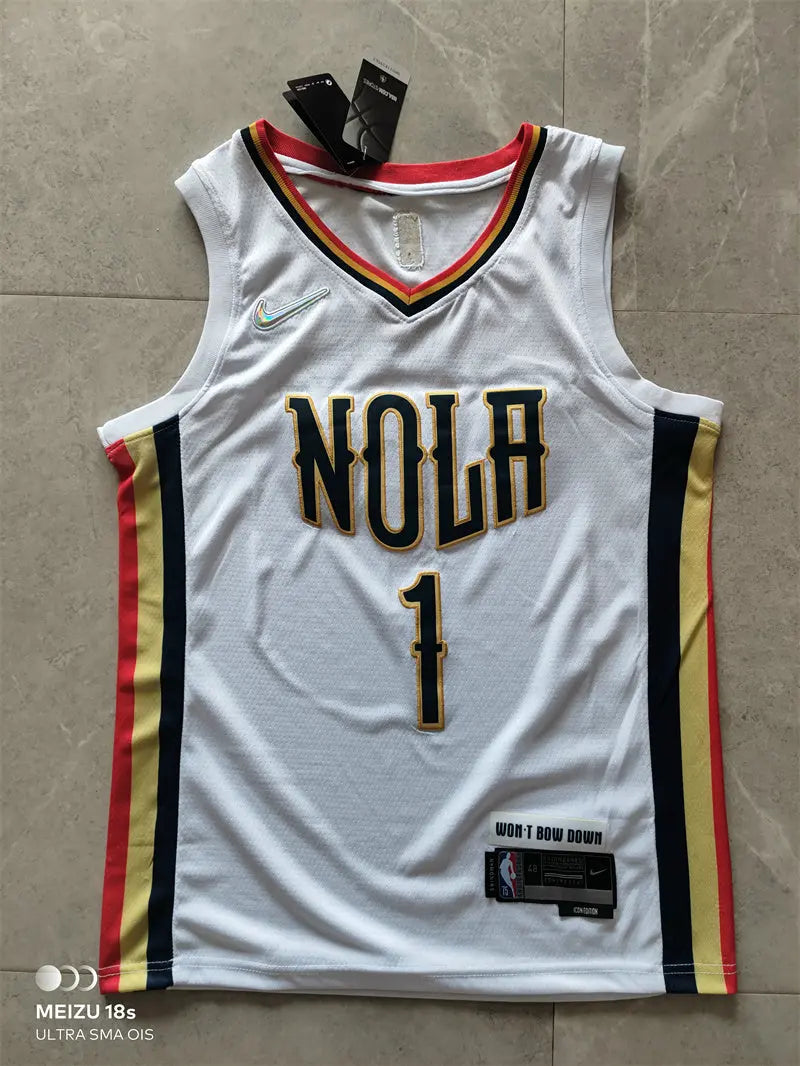 New Orleans Pelicans Zion Williamson NO.1 Basketball Jersey