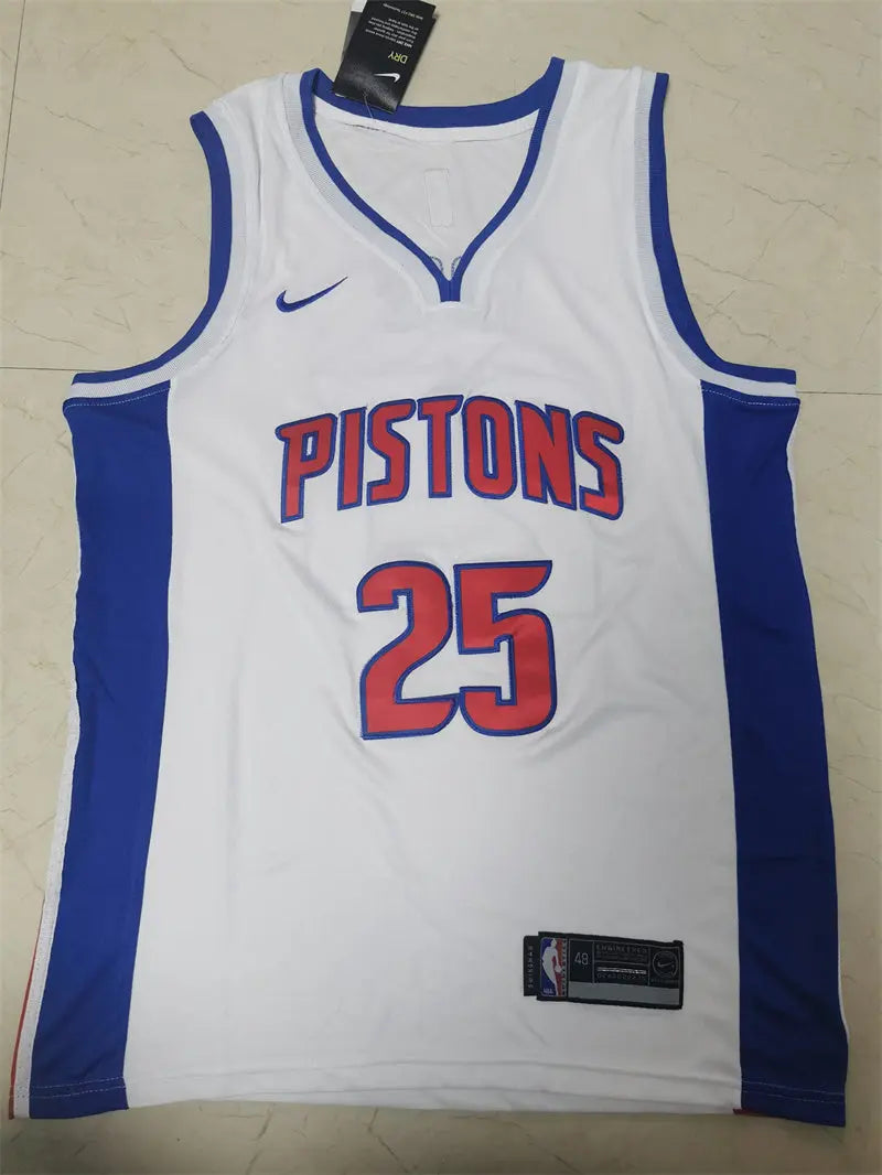 Detroit Pistons Derrick Rose NO.25 Basketball Jersey