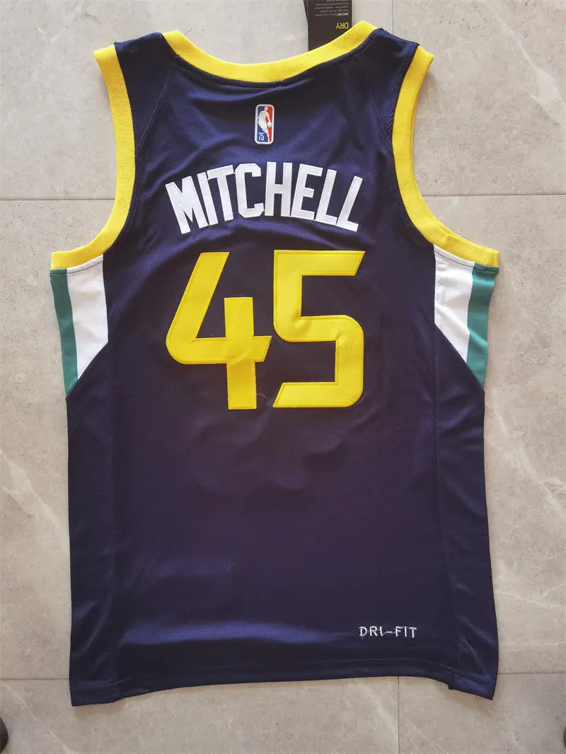 Utah Jazz Donovan Mitchell NO.45 Basketball Jersey