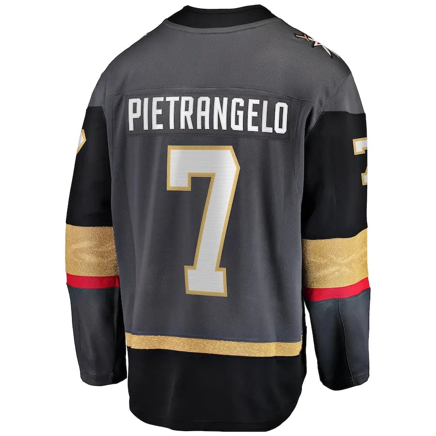 V.Golden Knights #7 Alex Pietrangelo Fanatics Branded Alternate Premier Breakaway Player Jersey Gray Stitched American Hockey Jerseys