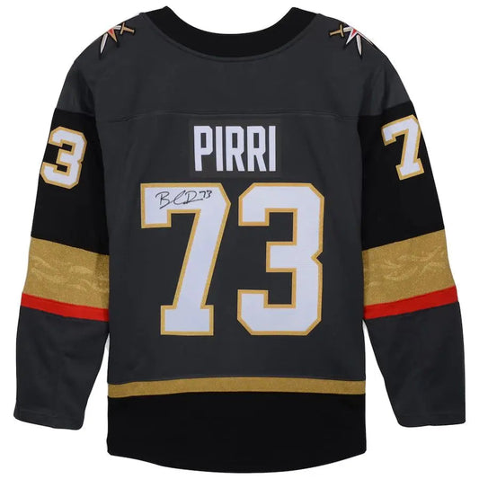 V.Golden Knights #73 Brandon Pirri Fanatics Authentic Autographed Black Fanatics Jersey Stitched American Hockey Jerseys