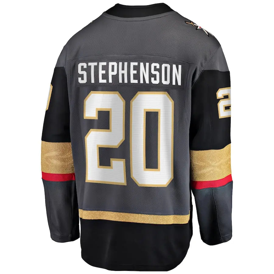 V.Golden Knights #20 Chandler Stephenson Fanatics Branded Alternate Breakaway Player Jersey Gray Fanatics Jersey Stitched American Hockey Jerseys