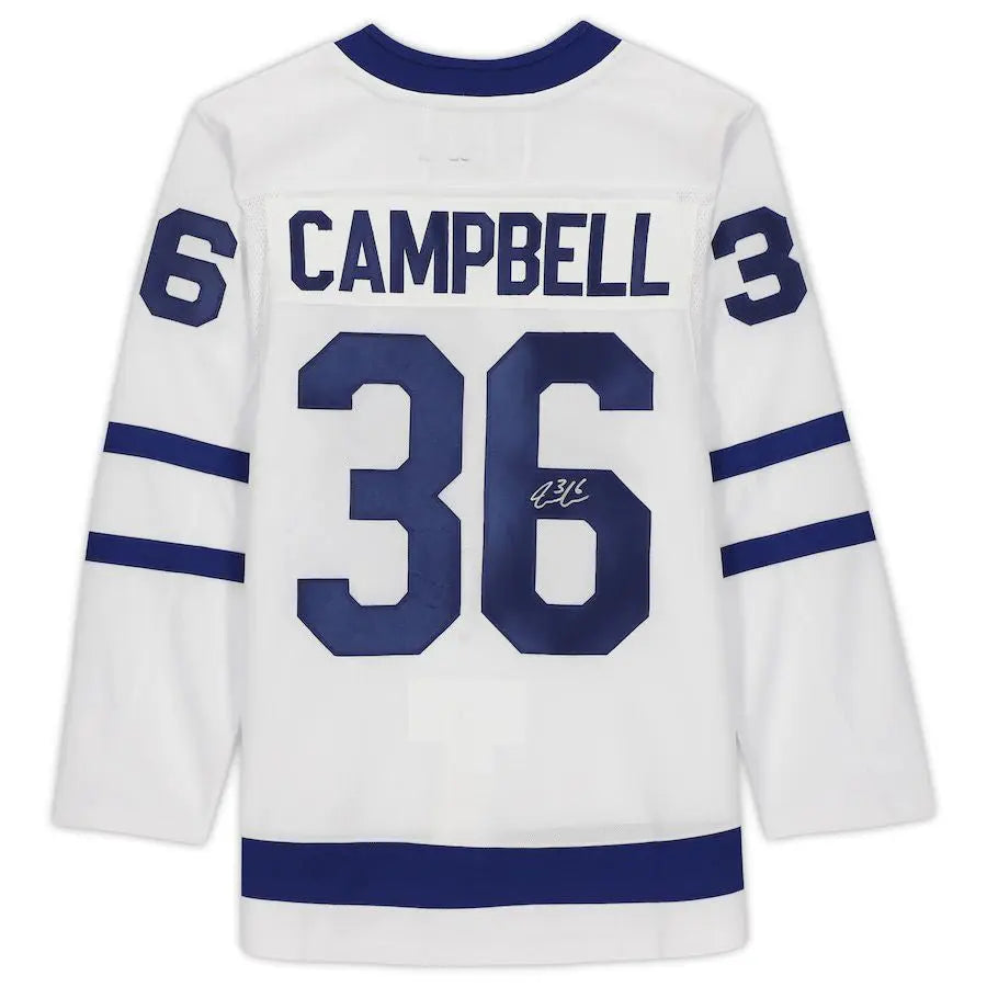 T.Maple Leafs #36 Jack Campbell Fanatics Authentic Autographed Jersey White Stitched American Hockey Jerseys