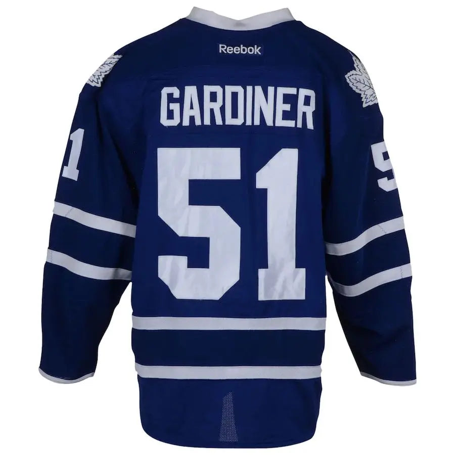 T.Maple Leafs #51 Jake Gardiner Fanatics Authentic Game-Used  from the 2015-16 Season Blue Stitched American Hockey Jerseys