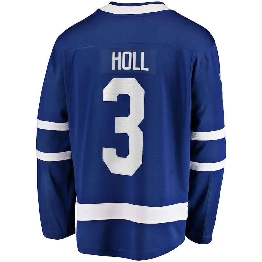 T.Maple Leafs #3 Justin Holl Fanatics Branded Home Breakaway Player Jersey  Blue Stitched American Hockey Jerseys