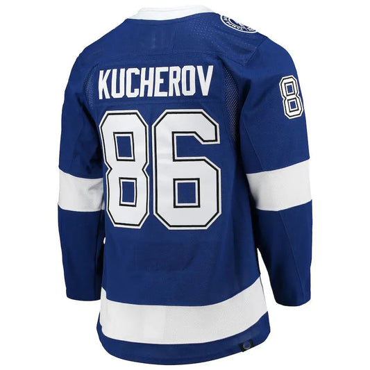 TB.Lightning #86 Nikita Kucherov Home Primegreen Authentic Pro Player Jersey Blue Stitched American Hockey Jerseys