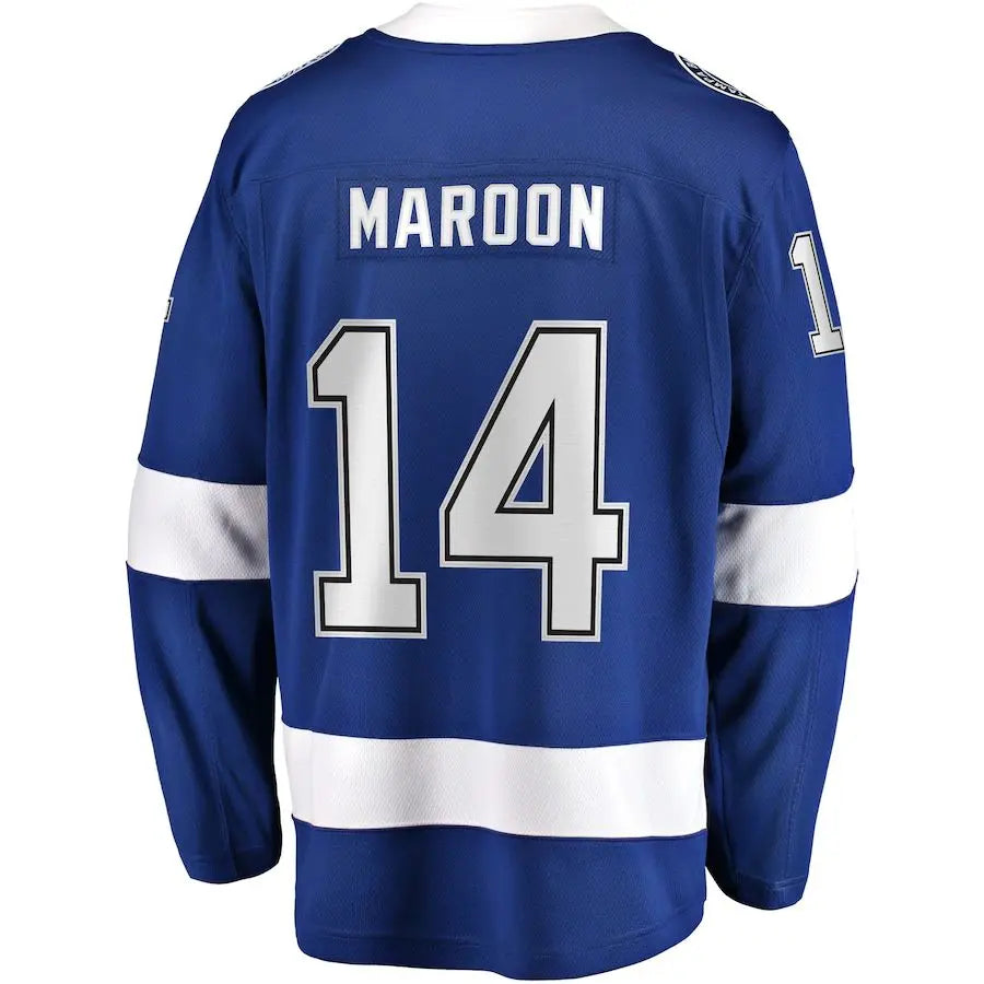 TB.Lightning #14 Pat Maroon Fanatics Branded Replica Player Jersey  Blue Stitched American Hockey Jerseys