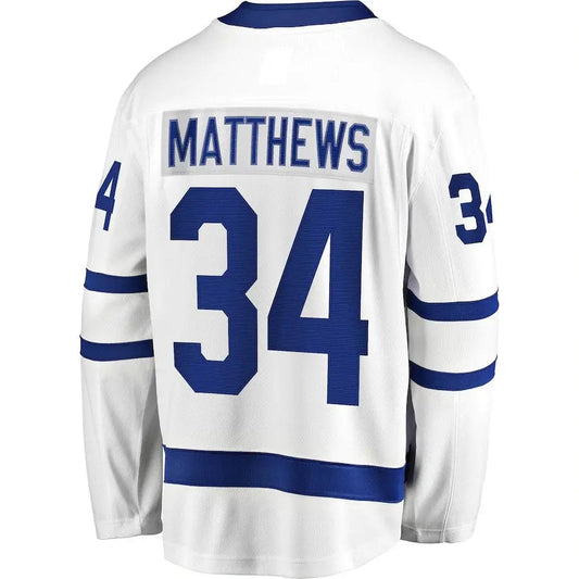 T.Maple Leafs #34 Auston Matthews Fanatics Branded Away Premier Breakaway Player Jersey White  Stitched American Hockey Jerseys