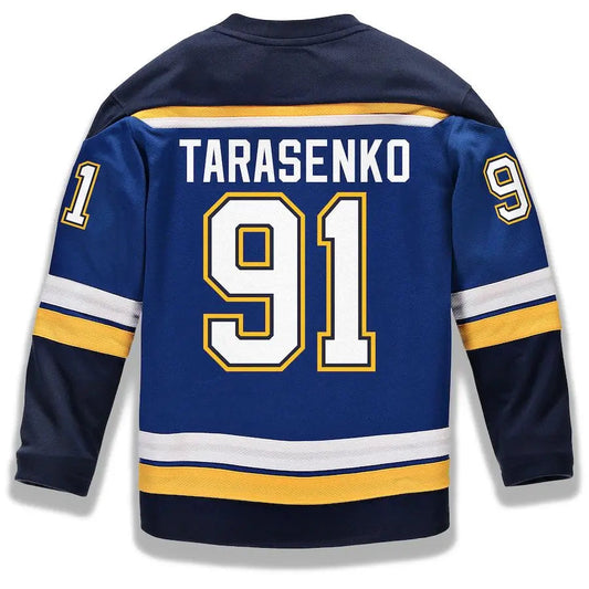 St.L.Blues #91 Vladimir Tarasenko Fanatics Branded Replica Player Jersey Blue Stitched American Hockey Jerseys