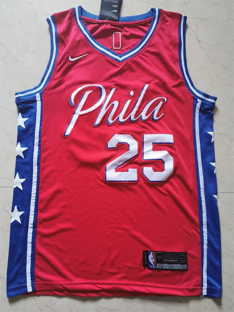 Philadelphia 76ers Simmons NO.25 basketball Jersey