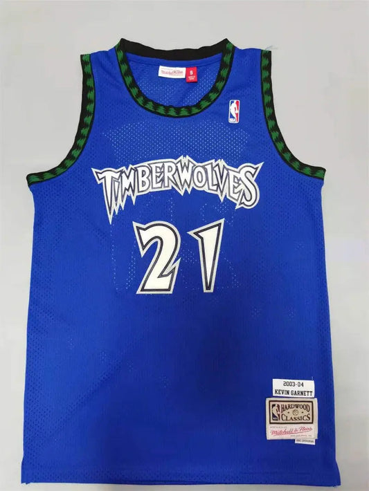 Minnesota Timberwolves Kevin Garnett NO.21 Basketball Jersey