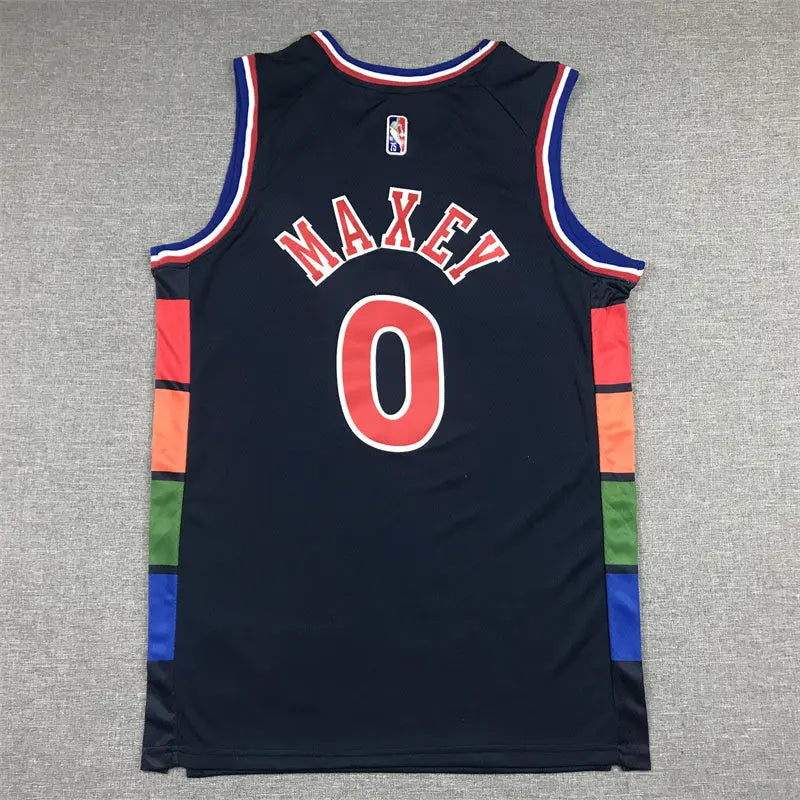 Philadelphia 76ers Maxey NO.0 basketball Jersey