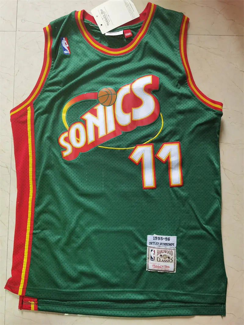 Oklahoma City Thunder SuperSonics Detlef Schrempf NO.11 Basketball Jersey