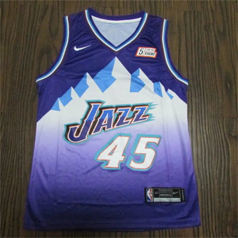 Utah Jazz Donovan Mitchell NO.45 Basketball Jersey