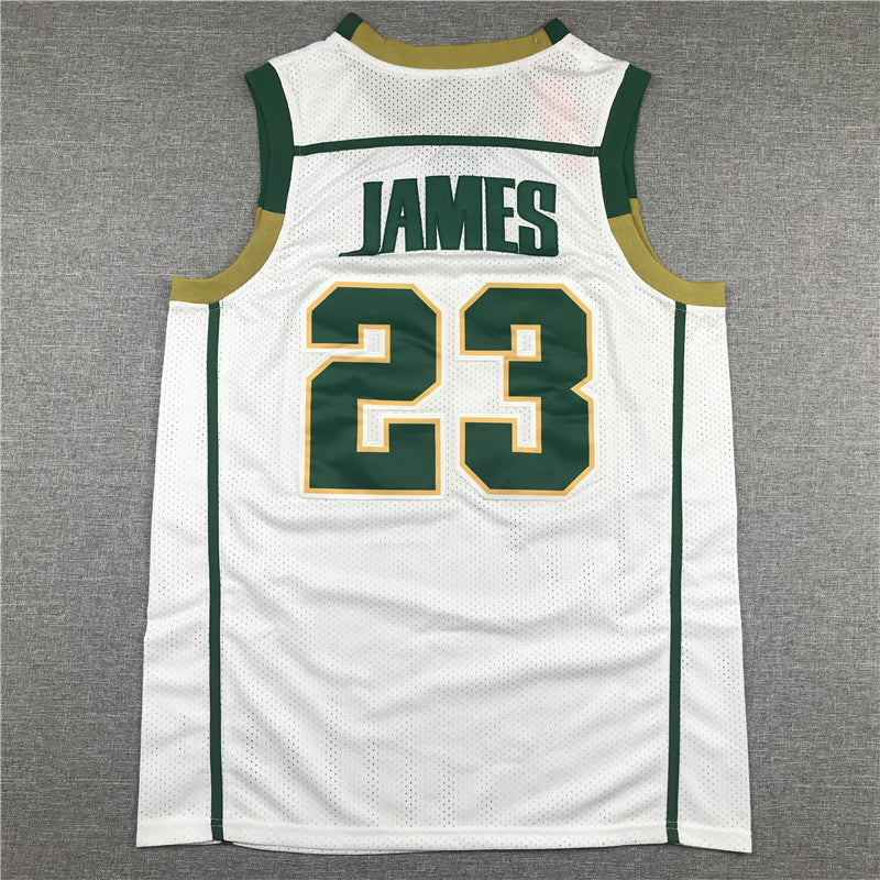 Los Angeles Lakers Lebron James NO.23 high school irish Basketball Jersey