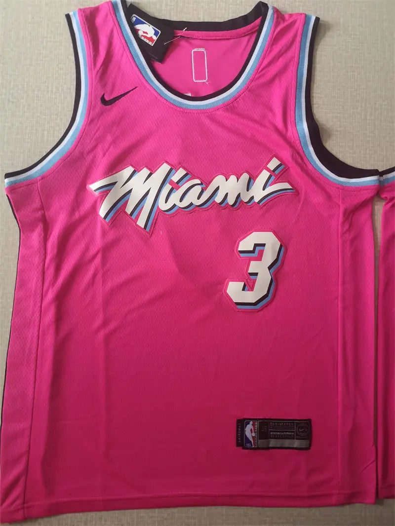 Miami Heat Wade NO.3 Basketball Jersey