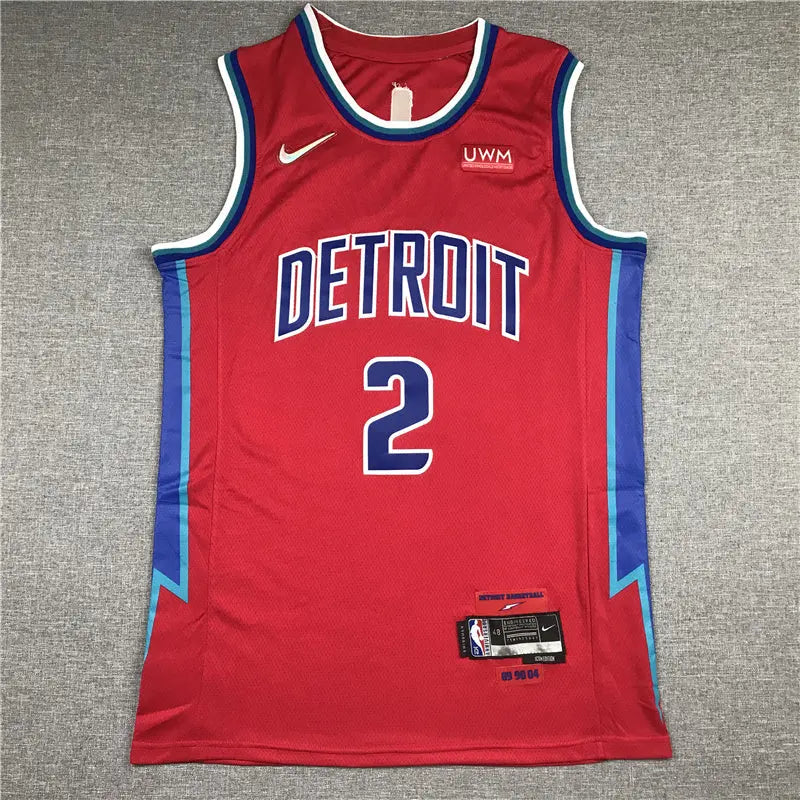 Detroit Pistons Cade Cunningham NO.2 Basketball Jersey