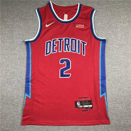 Detroit Pistons Cade Cunningham NO.2 Basketball Jersey