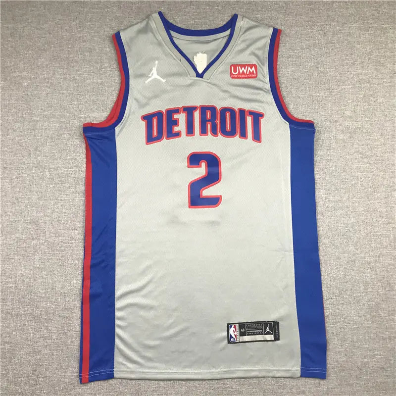 Detroit Pistons Cade Cunningham NO.2 Basketball Jersey