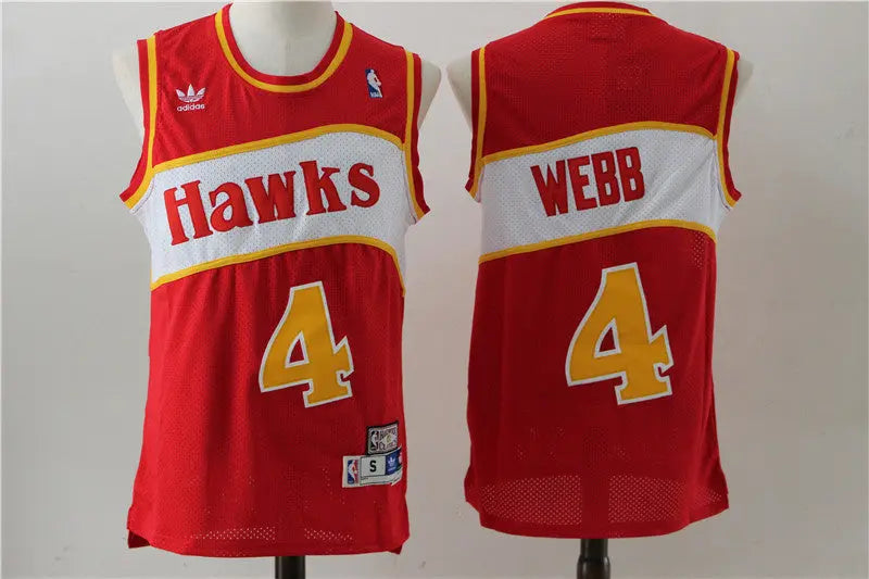 Atlanta Hawks Spud Webb NO.4 Basketball Jersey