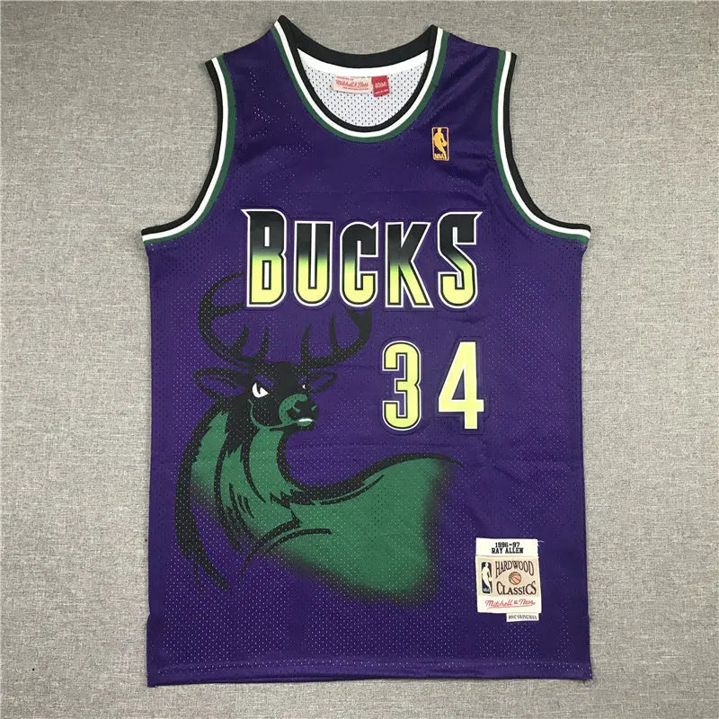 Milwaukee Bucks Ray Allen NO.34 Basketball Jersey