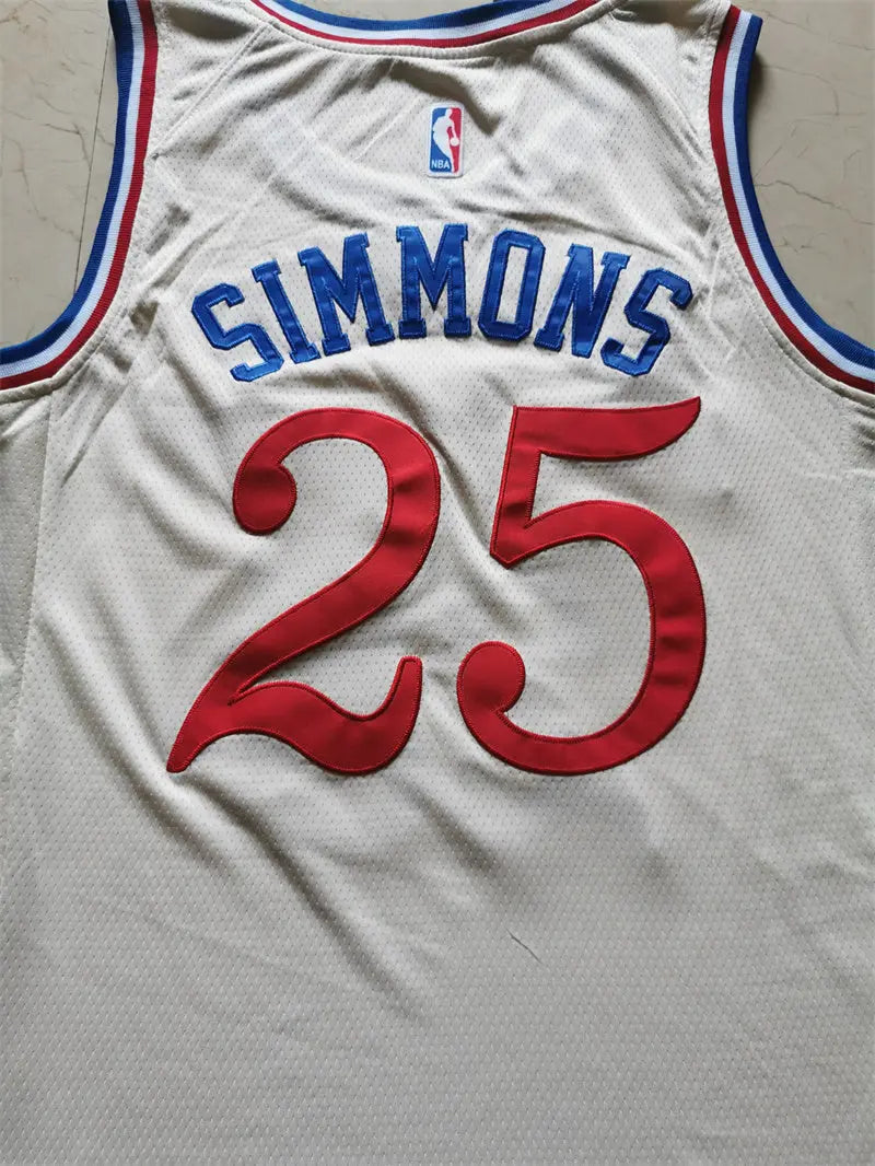 Philadelphia 76ers Simmons NO.25 basketball Jersey